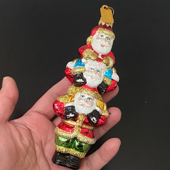 Vintage Discovery Channel Store Handblown Santa Bonanza Ornament Poland - Picture 7 of 16